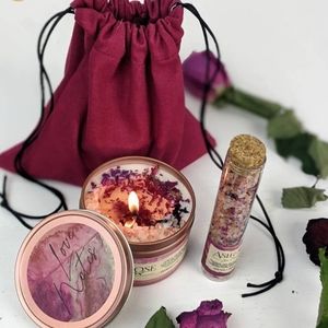 Love Notes Candle & Bath Salt set